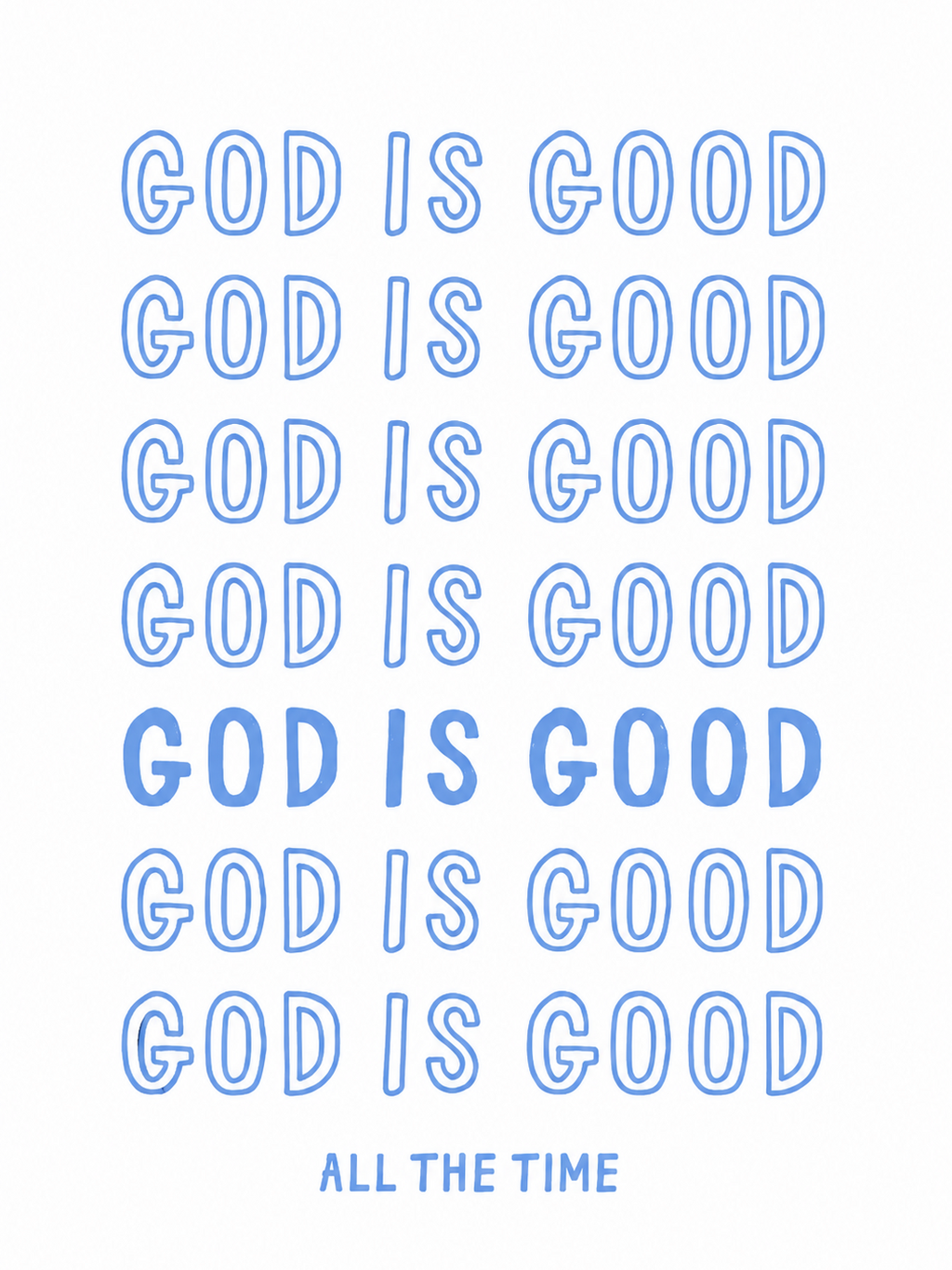 God is Good Blue