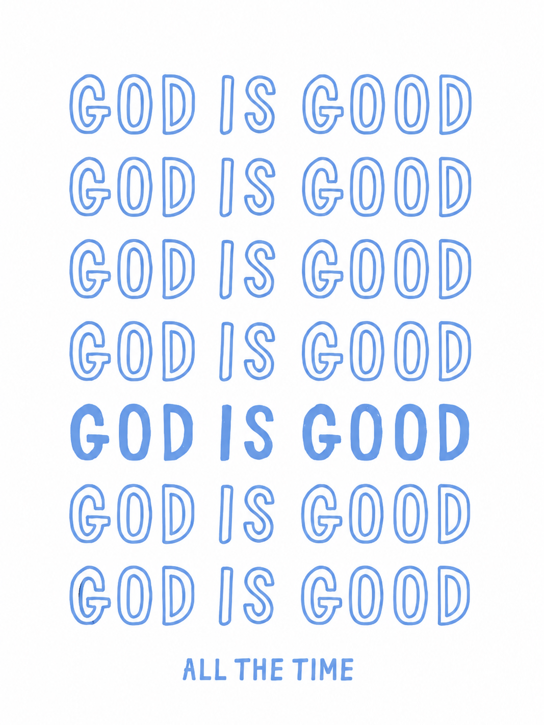 God is Good Blue