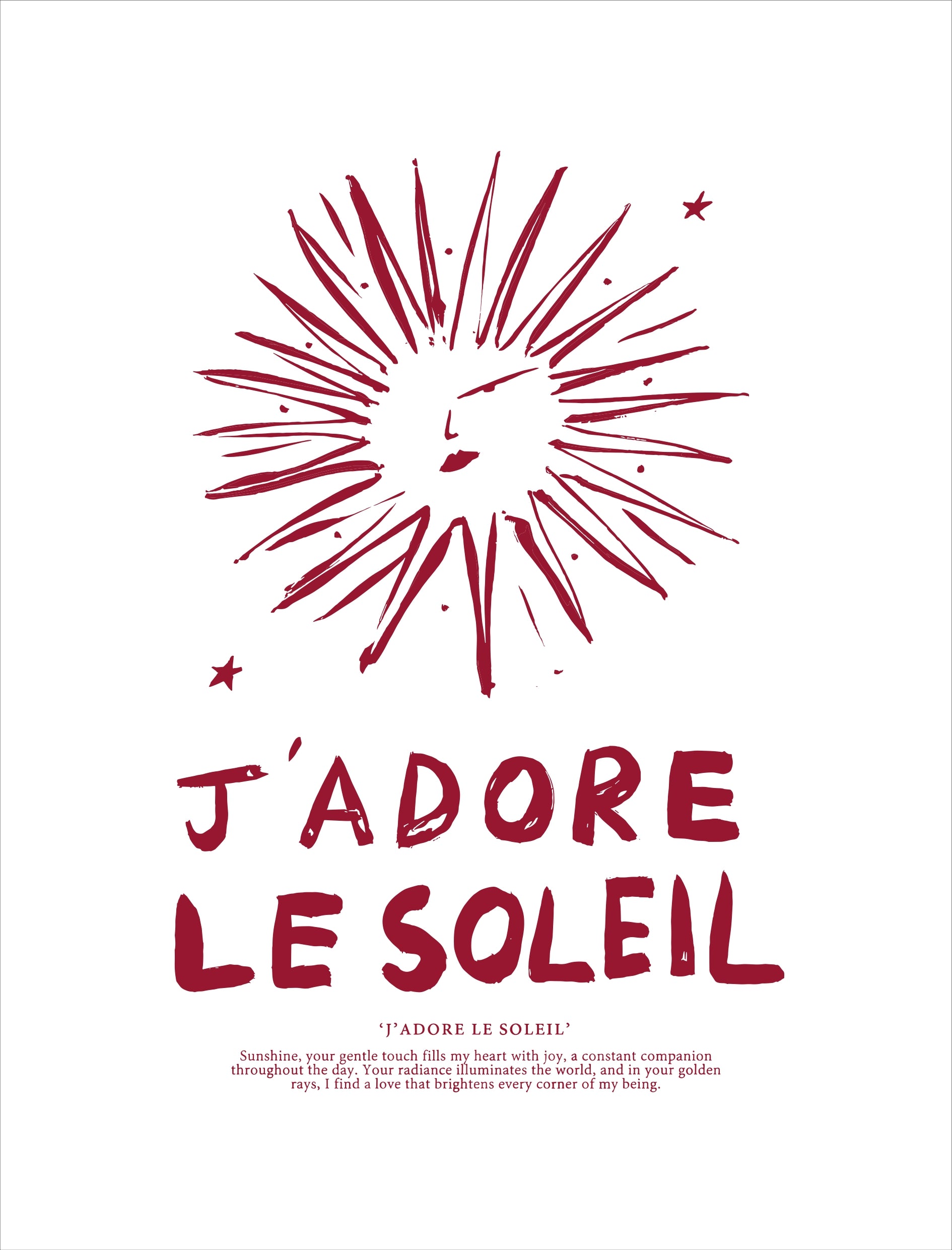 J’adore le Soleil