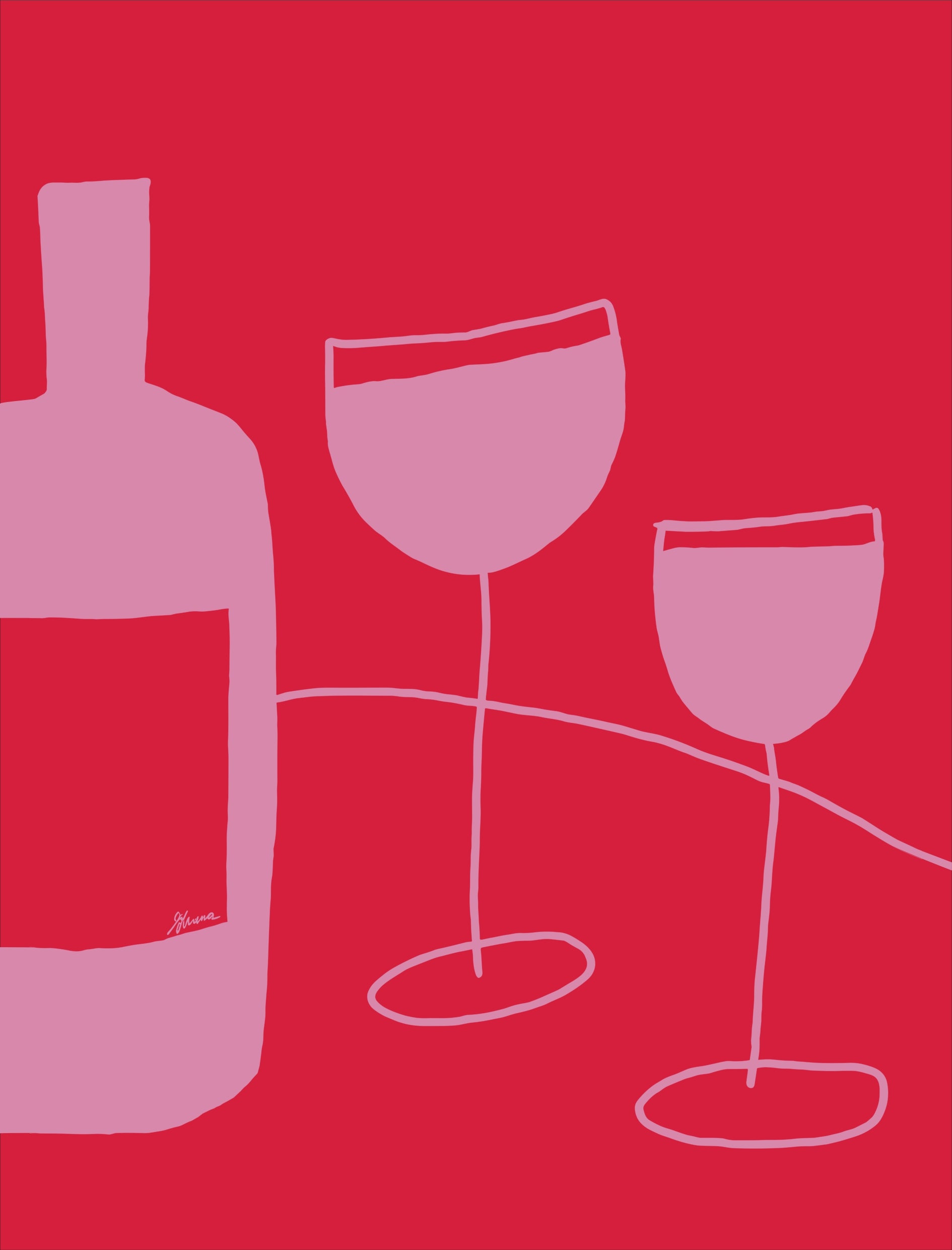 Wine Pink and Red