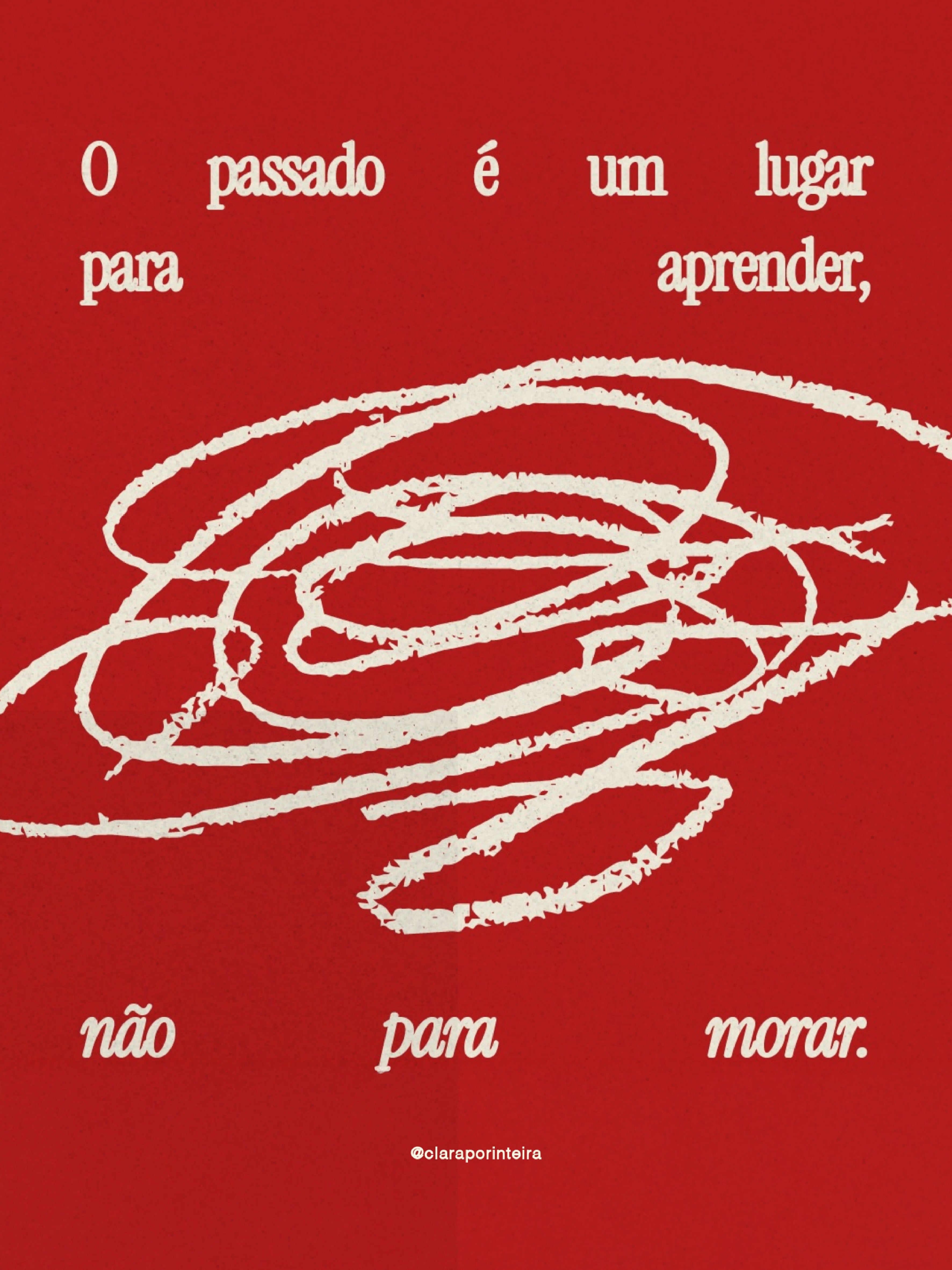 Quadro O Passado, arte de Clara (@claraporinteira), colecao iPaper x Claraporinteira