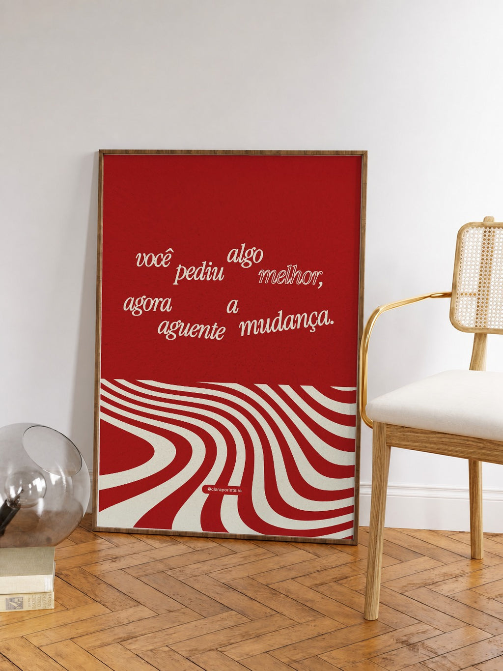 Quadro Você Pediu emoldurado em ambiente, mockup 2
