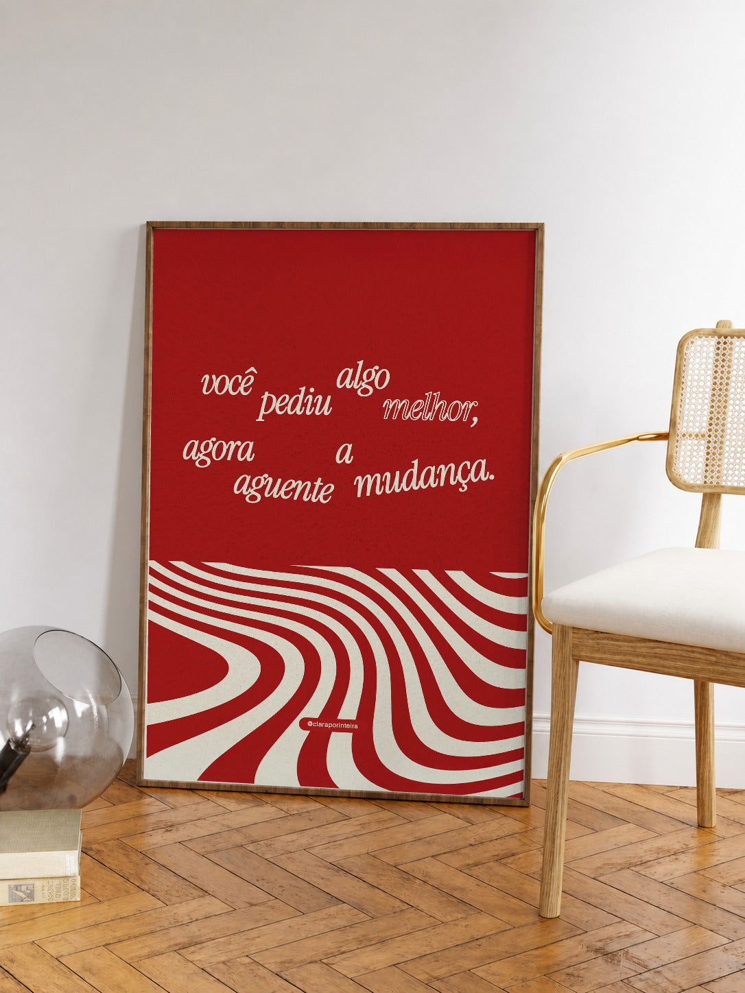 Quadro Você Pediu emoldurado em ambiente, mockup 2