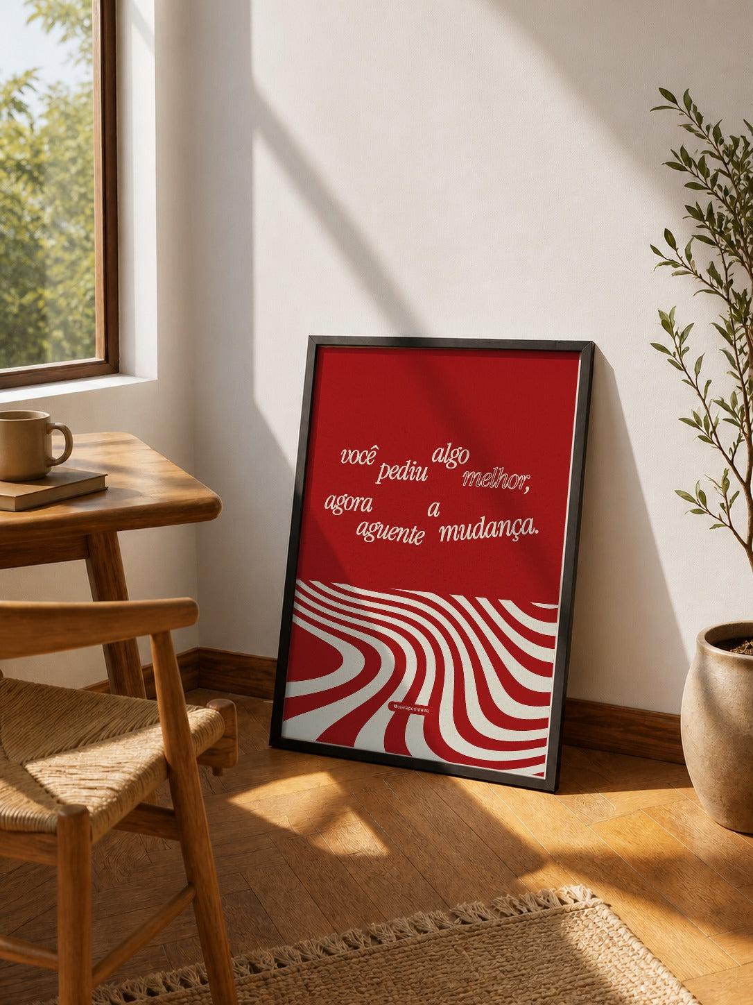 Quadro Você Pediu emoldurado em ambiente, mockup 4