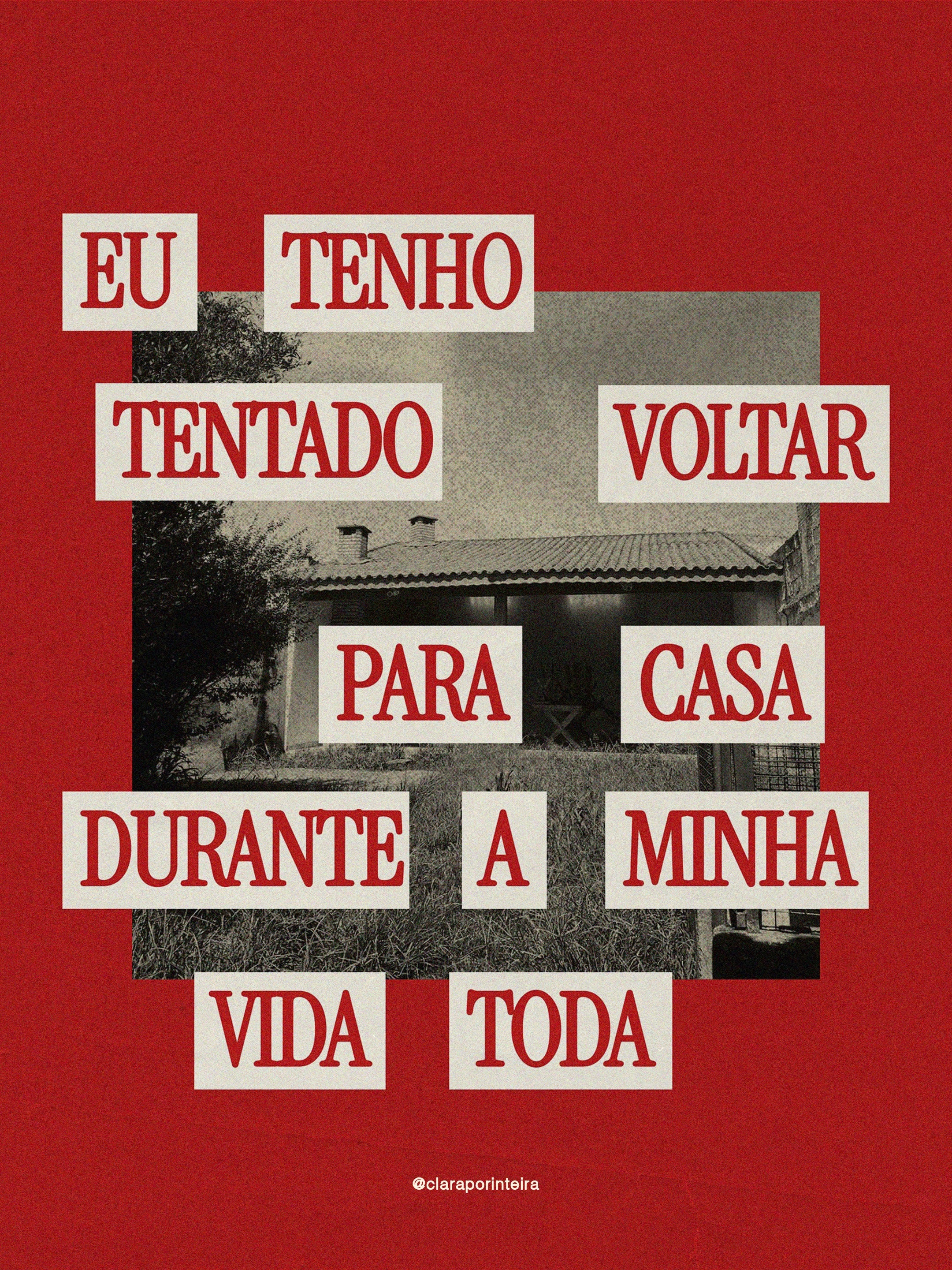 Quadro Voltar Para Casa, arte de Clara (@claraporinteira), colecao iPaper x Claraporinteira