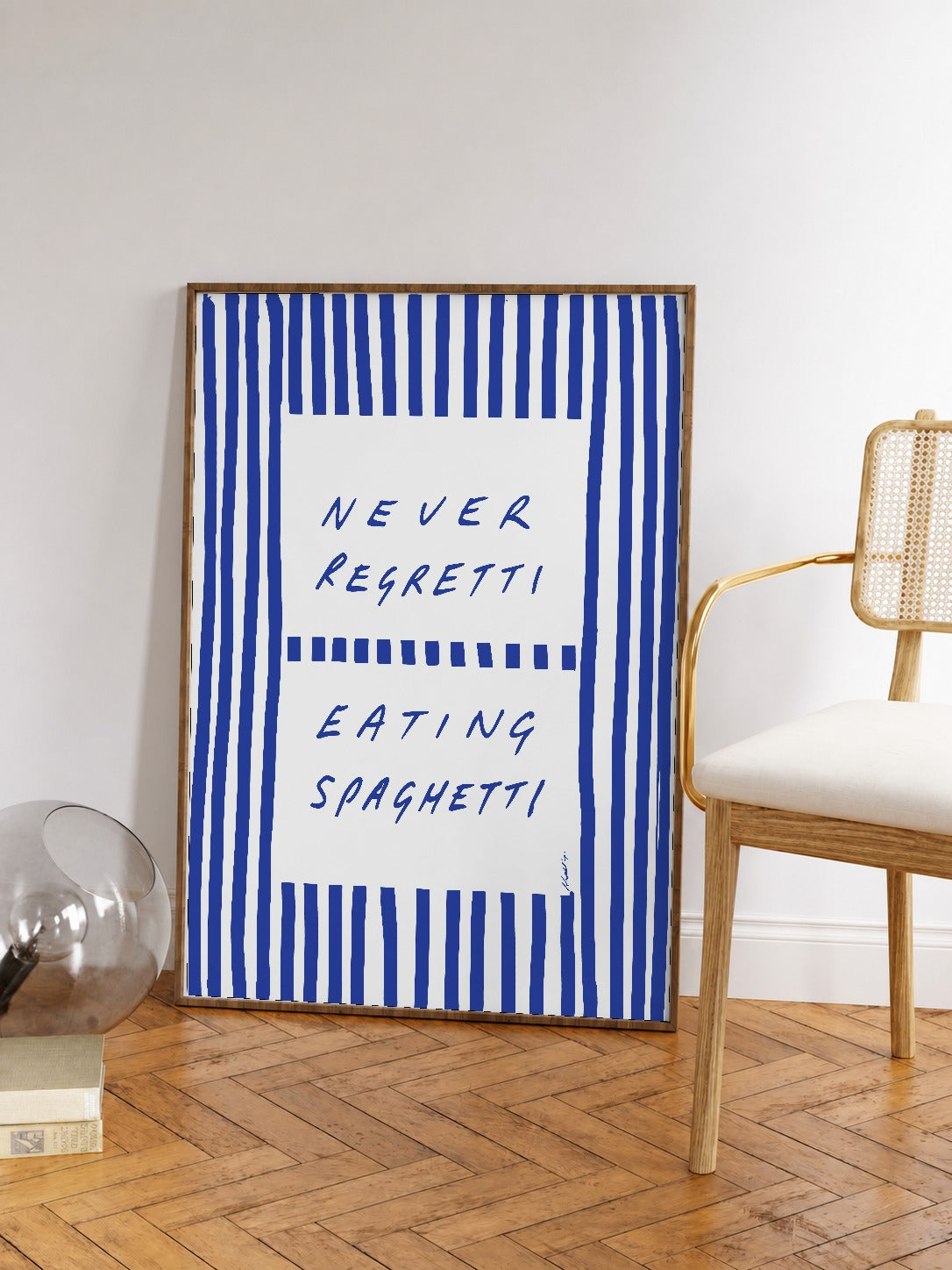 Never Regretti Blue Striped