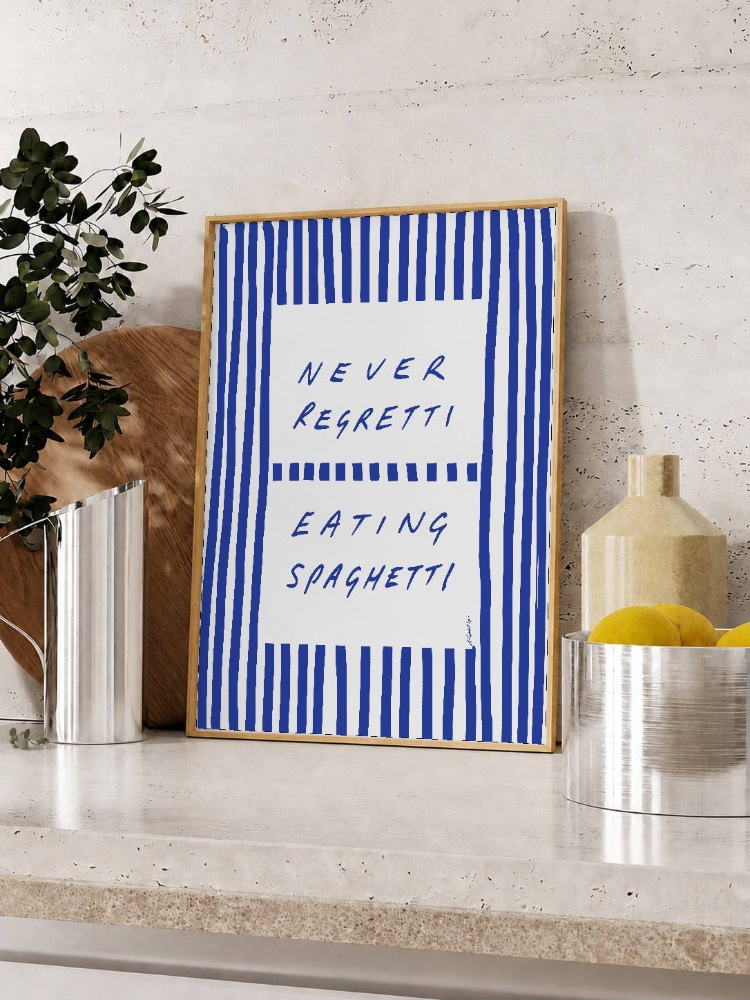 Never Regretti Blue Striped