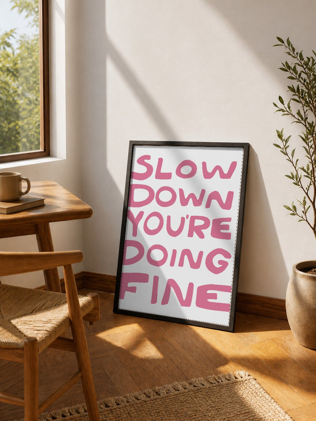 Slow down you're doing fine (rosa)