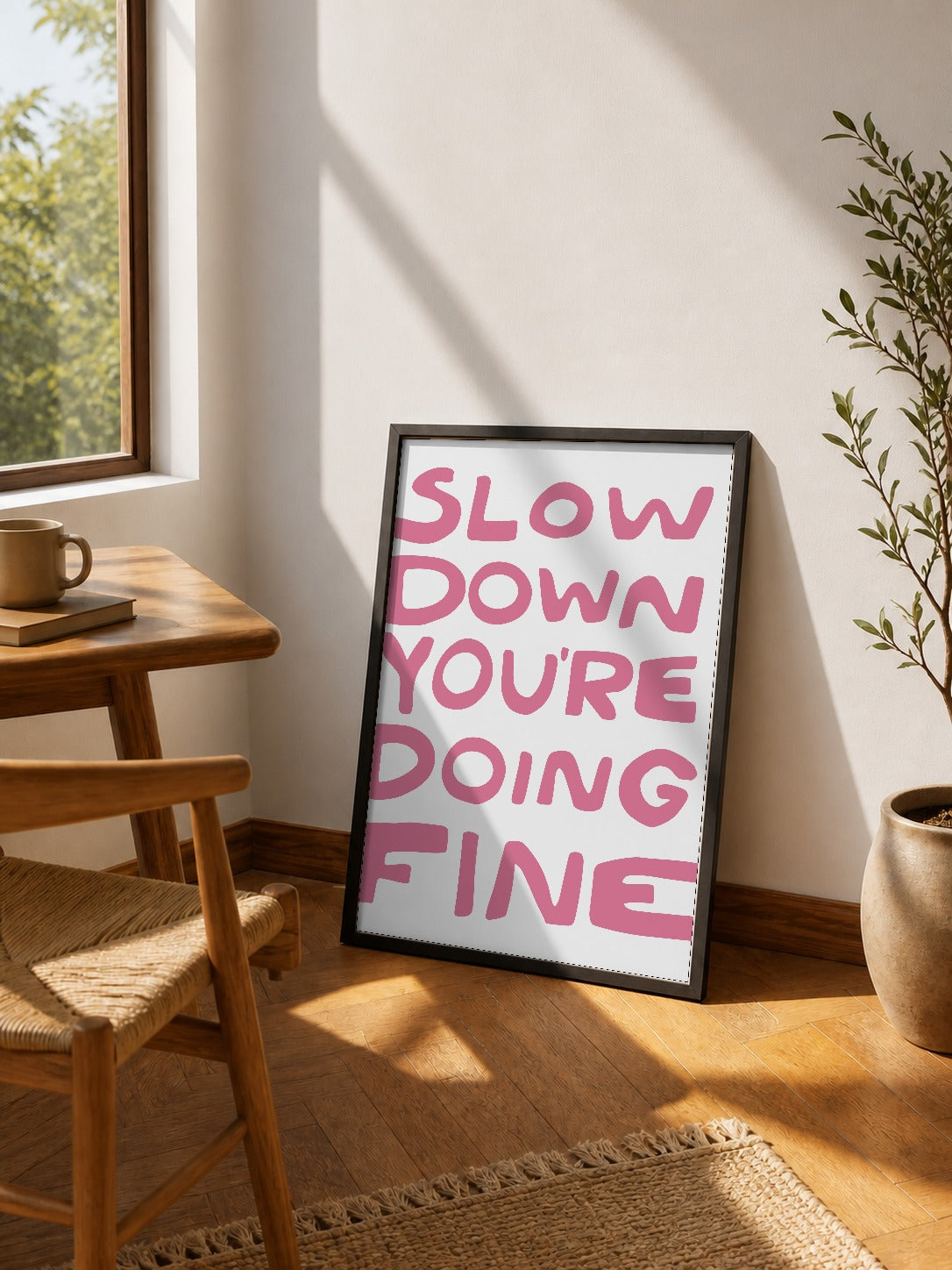 Slow down you're doing fine (rosa)