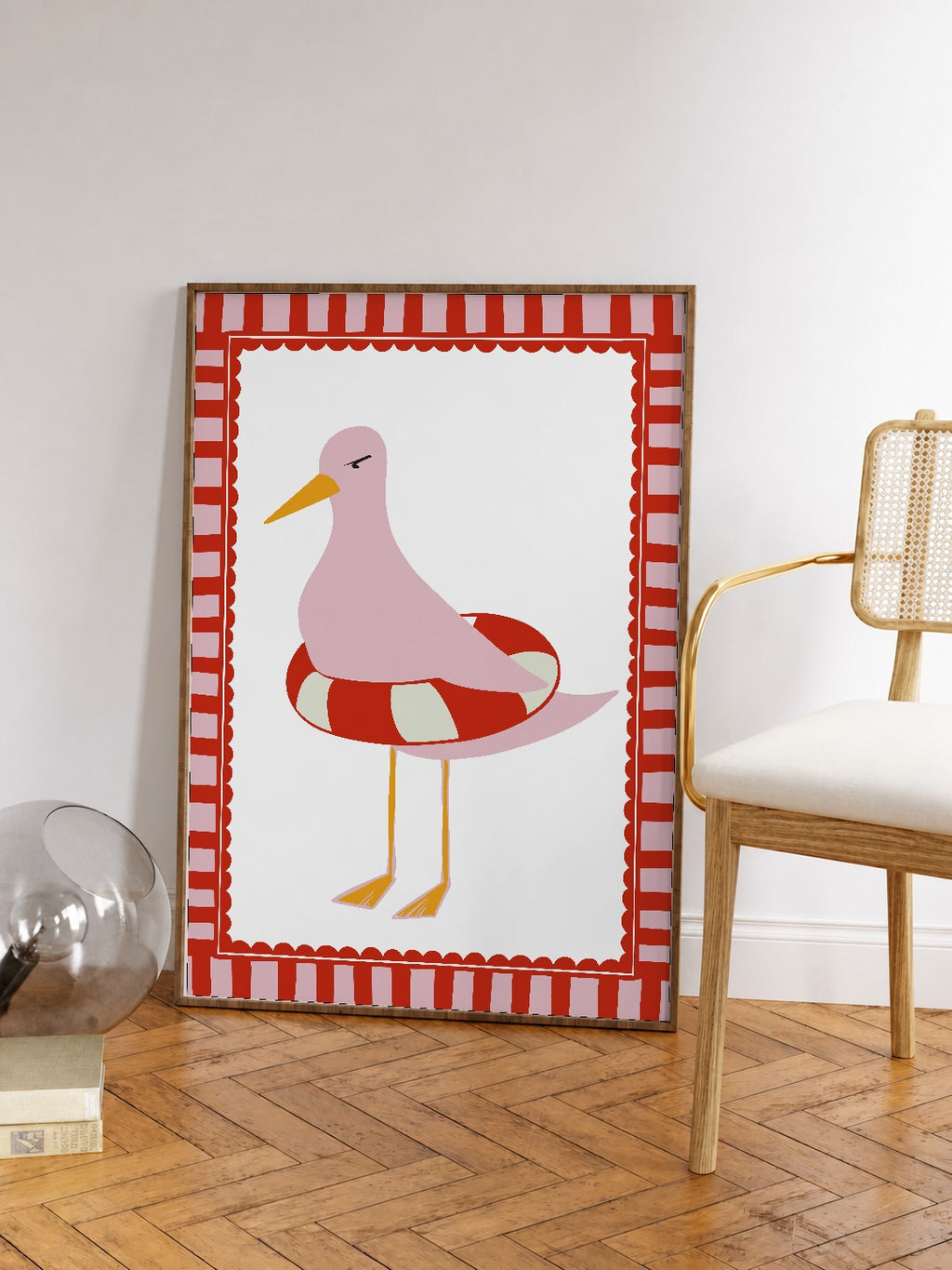 The pink seagull