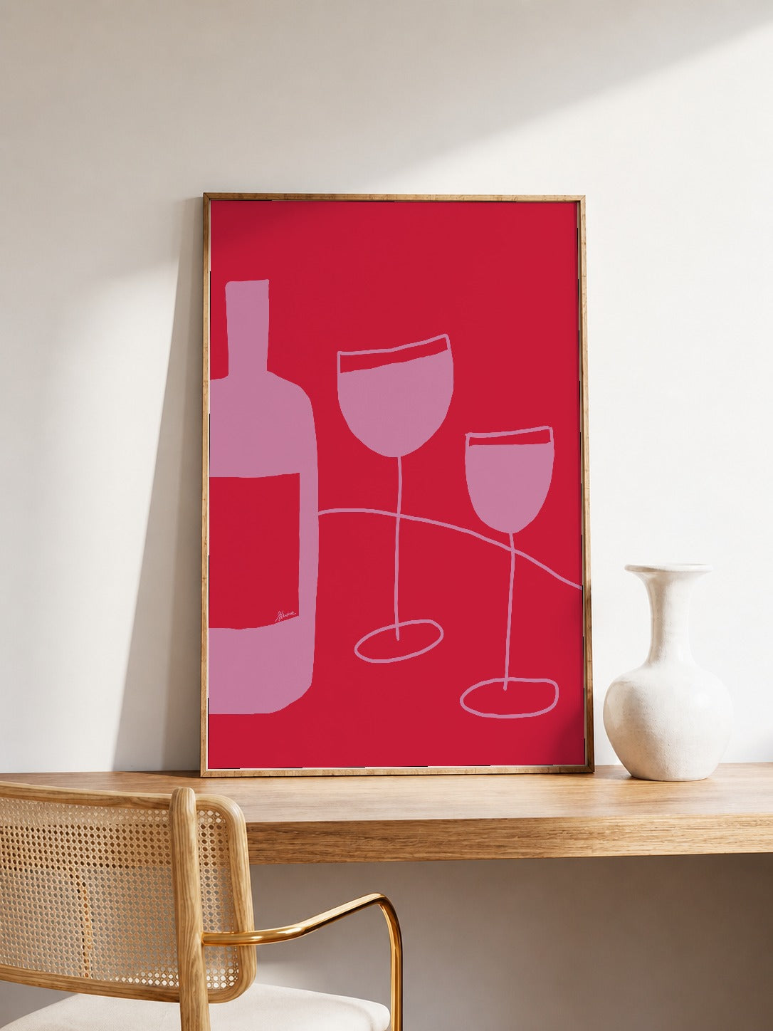 Wine Pink and Red